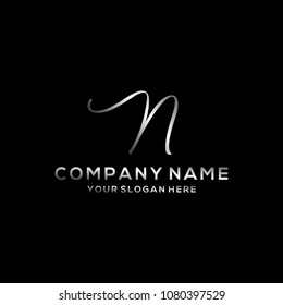 Letter N logo icon design template elements
