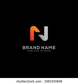 Letter N logo icon design template elements