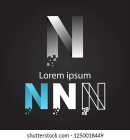 Letter N logo icon design template elements,simple logo design,elegant logo