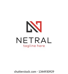 Letter n logo icon design template elements