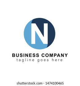 letter n logo icon design template elements.