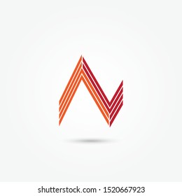 Letter N logo icon design template. Abstract Icons letter N. Alphabet Icon and symbol vector Illustration