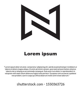 Letter N logo icon design template elements
