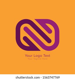 Letter N logo icon design template elements
