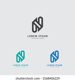 letter N logo icon design template elements.
