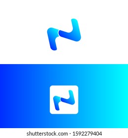 Letter N logo icon design template elements