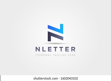 Letter N logo icon design template elements