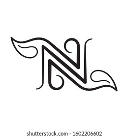 Letter N logo icon design template elements