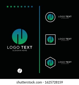 Letter N logo icon design template elements