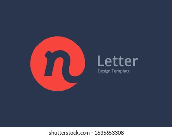 Letter N logo icon design template elements