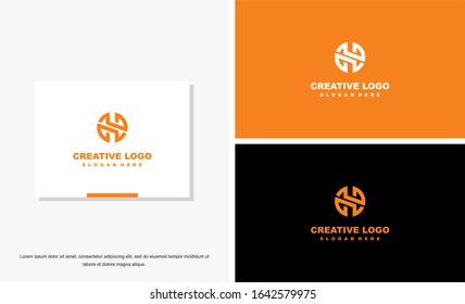 Letter N logo icon design template elements