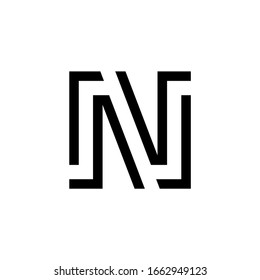 Letter N logo. Icon design. Template elements - vector sign
