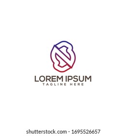 Letter N logo icon design template elements 