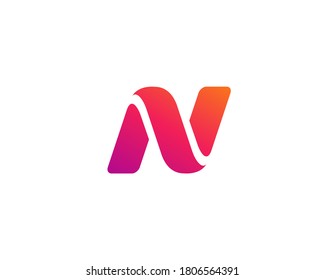 Letter N logo icon design template elements