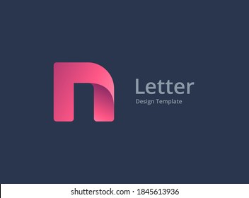 Letter N logo icon design template elements