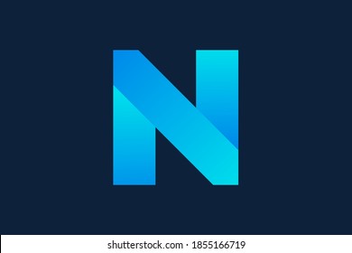 Letter n logo icon design template element