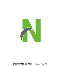 Letter N logo icon design concept illustration
