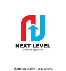 Letter N logo icon design template elements

