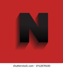 Letter N logo icon design template elements