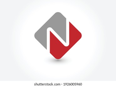Letter N logo icon design template elements