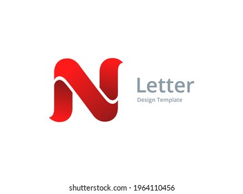 Letter N logo icon design template elements