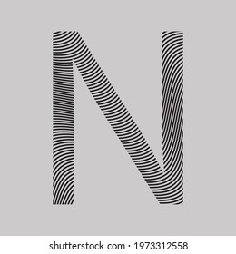 Letter N logo icon design template elements