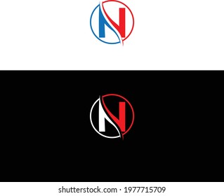 Letter N logo icon design template elements