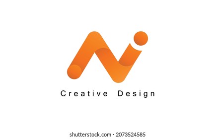 Letter N logo icon design template elements