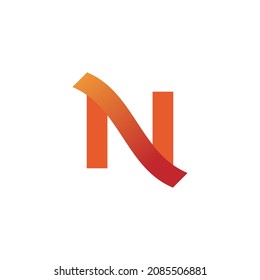 Letter N logo icon design template elements. Vector illustration