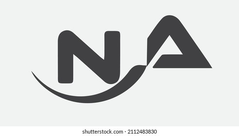 Letter A N logo icon design template elements modern letter logo for company.