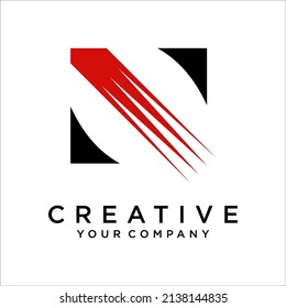 Letter N logo icon design vector template elements