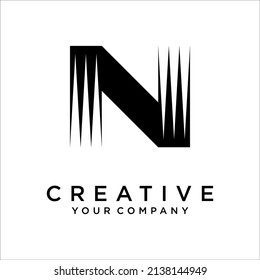 Letter N logo icon design vector template elements