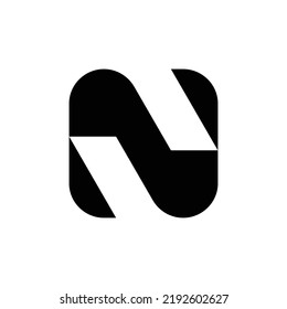 Letter N logo or icon design. template elements. geometric abstract logos