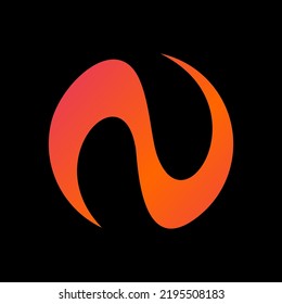 Letter N logo icon design template elements