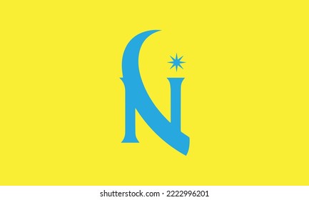 Letter N logo icon design template elements