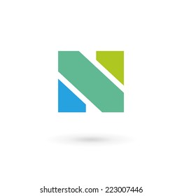 Letter N logo icon design template elements 