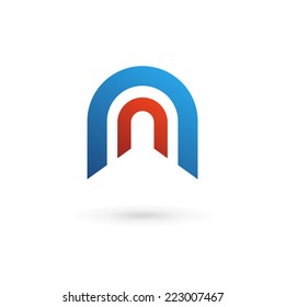 Letter N logo icon design template elements 