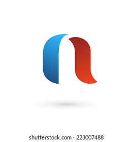 Letter N logo icon design template elements 