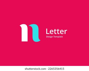 Letter N logo icon design template elements