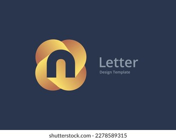 Letter N logo icon design template elements