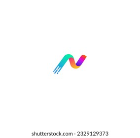 Letter N logo icon design template elements.