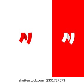 Letter N logo icon design template elements.