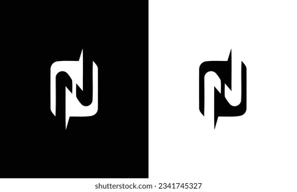 Letter N logo icon design template elements