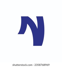 Letter N logo icon design template elements
