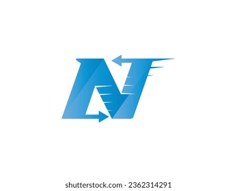 Letter N logo icon design template elements
