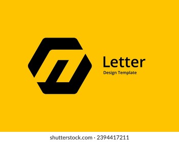 Letter N logo icon design template elements