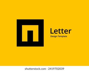 Letter N logo icon design template elements
