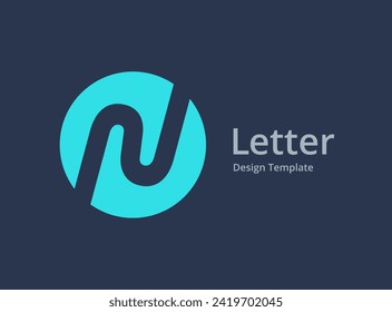 Letter N logo icon design template elements