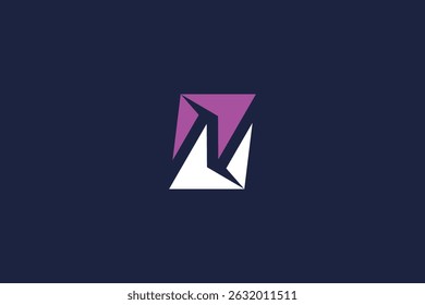 letra n logotipo ícone modelo de design com seta de vetor inspiração logotipo