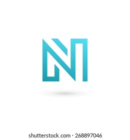 Letter N logo icon design template elements
